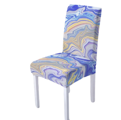 Housse de chaise <br> Marbrée Orange