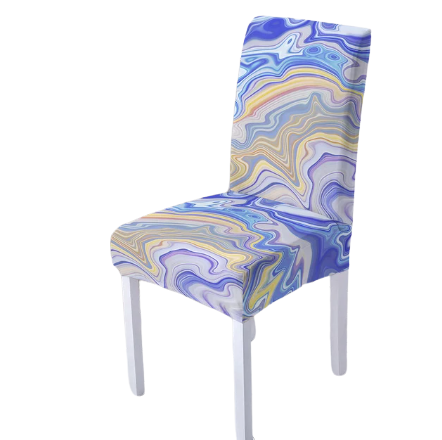 Housse de chaise <br> Marbrée Orange