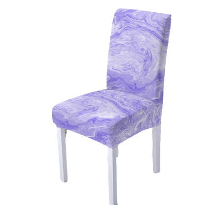 Housse de chaise <br> Marbrée Violette