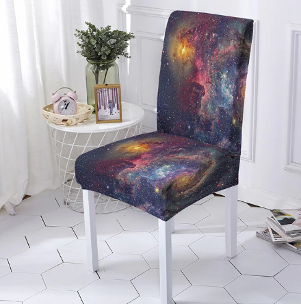 Housse de chaise <br> Marbrée