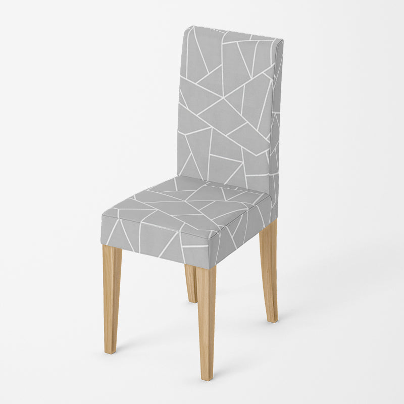 Housse de chaise <br> Mosaïque Gris