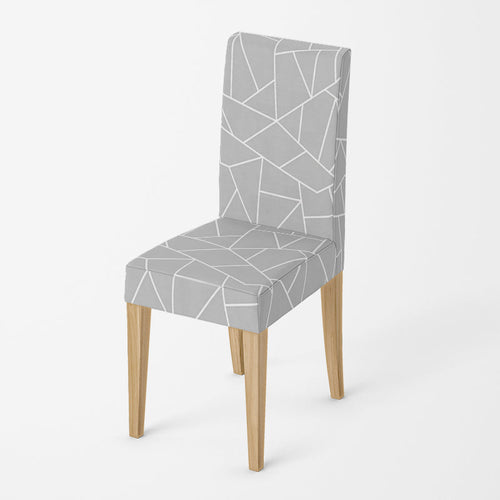 Housse de chaise <br> Mosaïque Gris