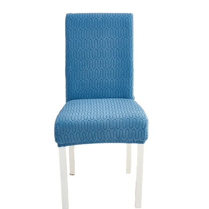 Housse de chaise <br> Ondulation Bleu