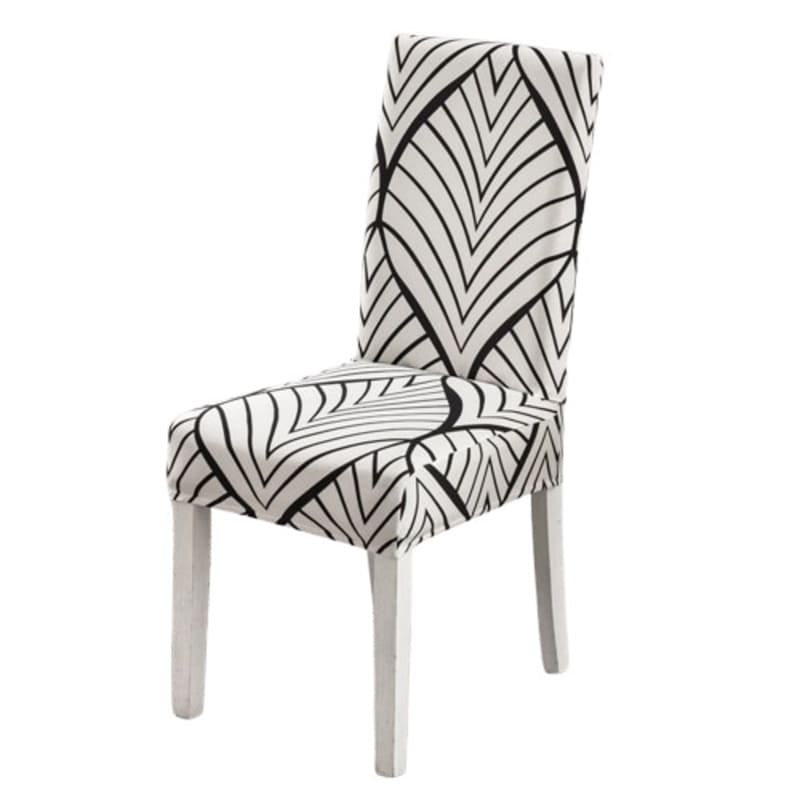 Housse de chaise <br> palme abstraite