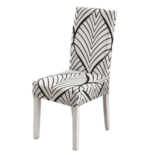 Housse de chaise <br> palme abstraite