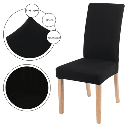 Housse de Chaise Universelle- Noir