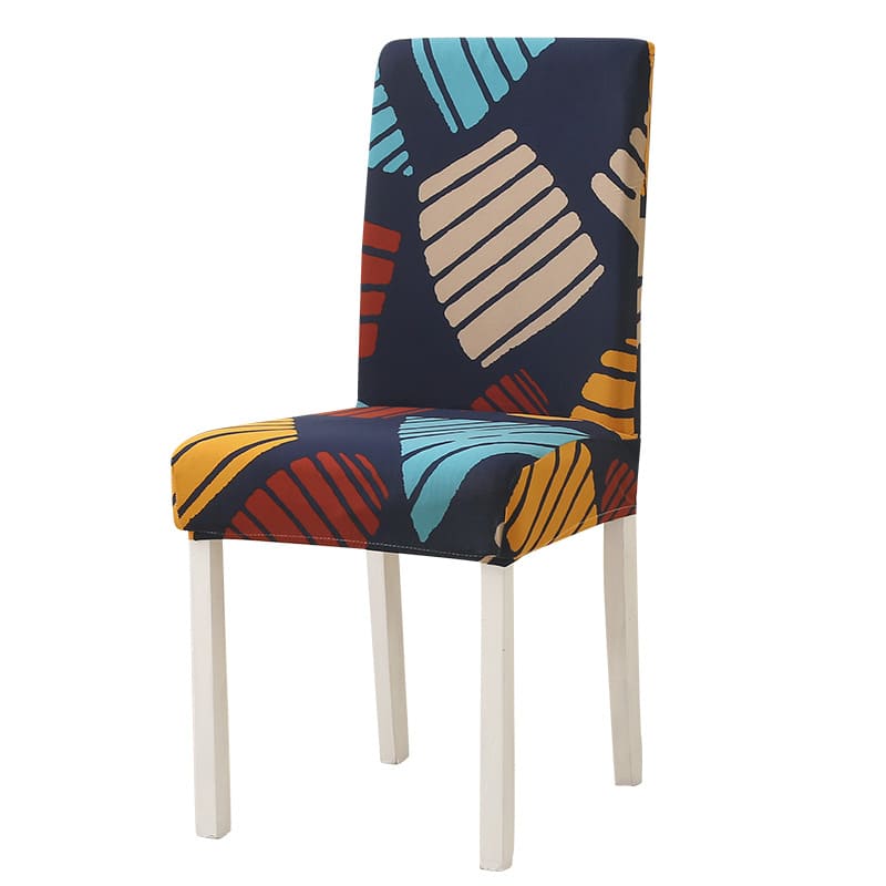 Housse de chaise <br> patch abstrait