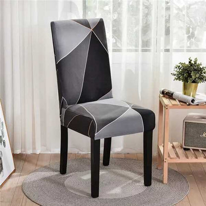 Housse de chaise tissu épais pour salle à manger - Housse de chaise grand dossier