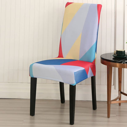 Housse de chaise <br> prisme coloré