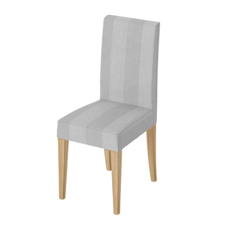 Housse de chaise <br> Rayures Gris Clair