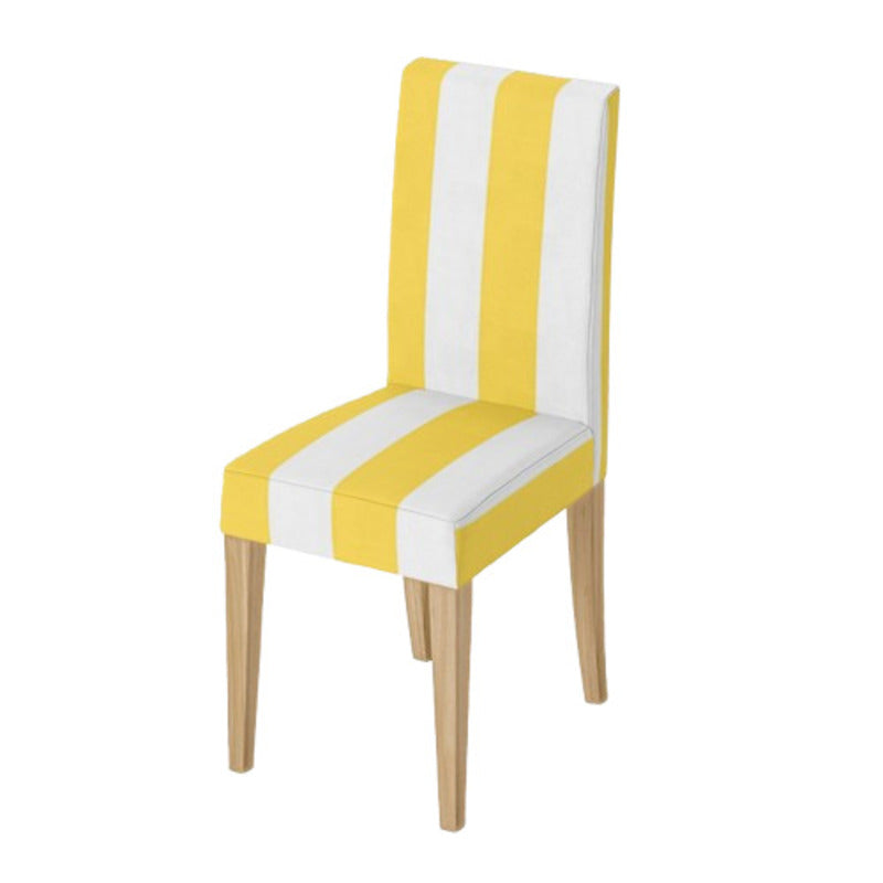 Housse de chaise <br> Rayures Jaune