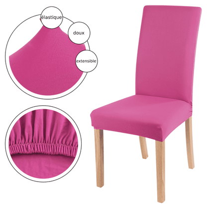 Housse de Chaise Universelle - Rose