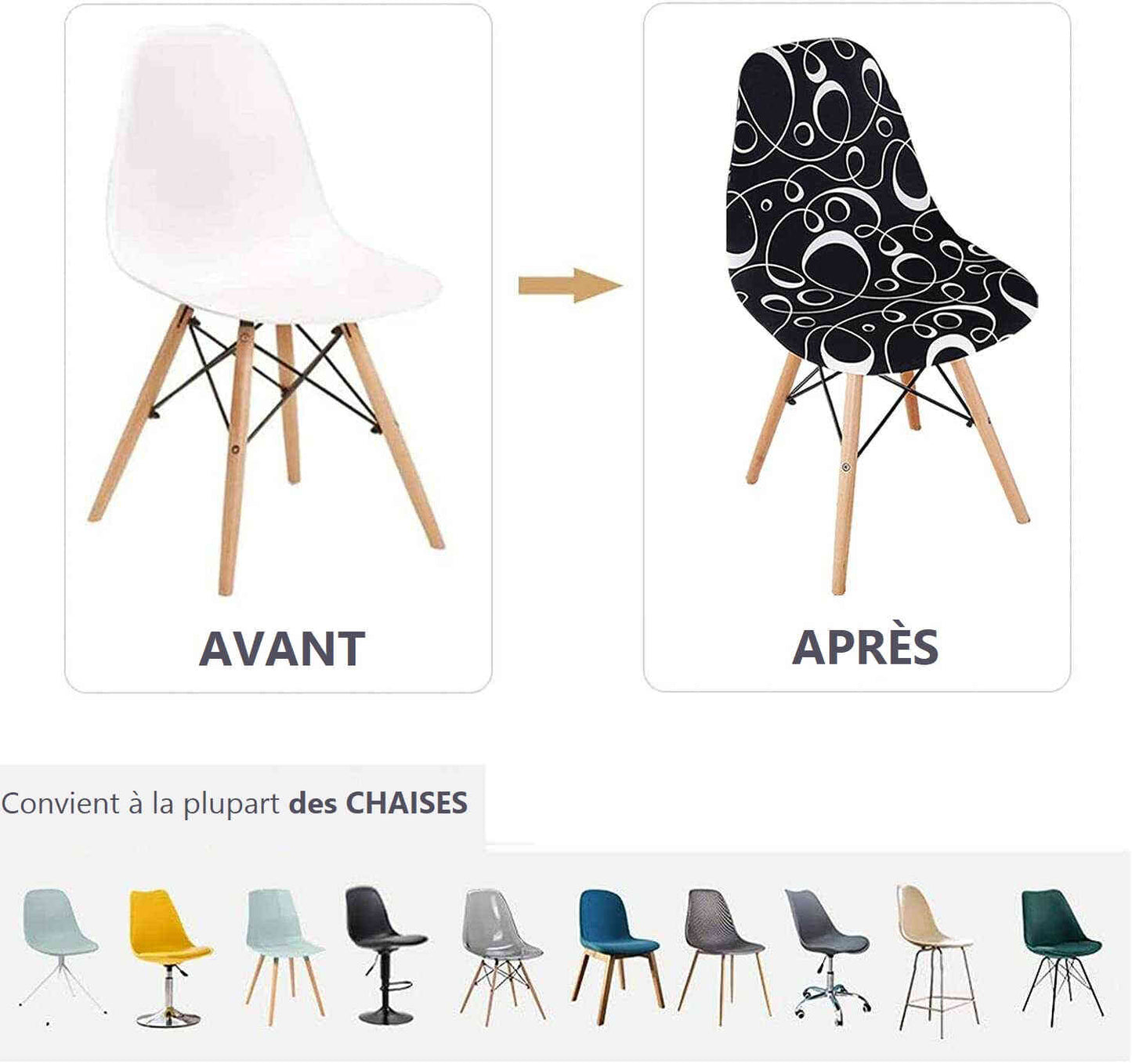 Housse de Chaise Scandinave - Élégance Moderne & Protection Optimale