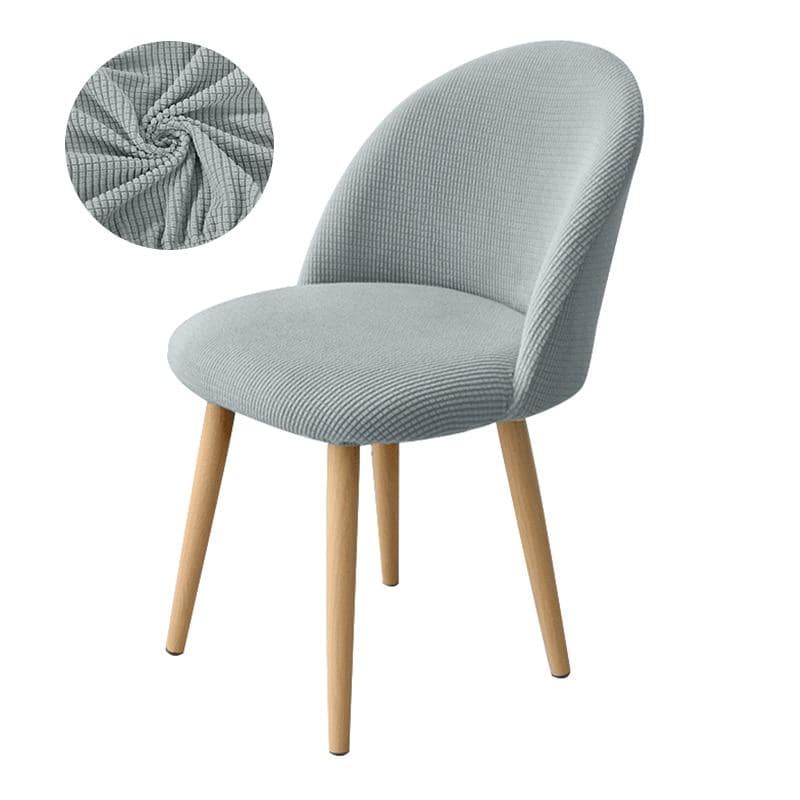 Housse de Chaise Bar Scandinave - Gris