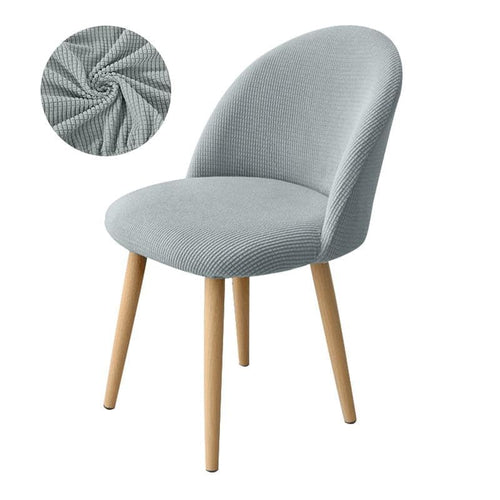 Housse de Chaise Bar Scandinave - Gris