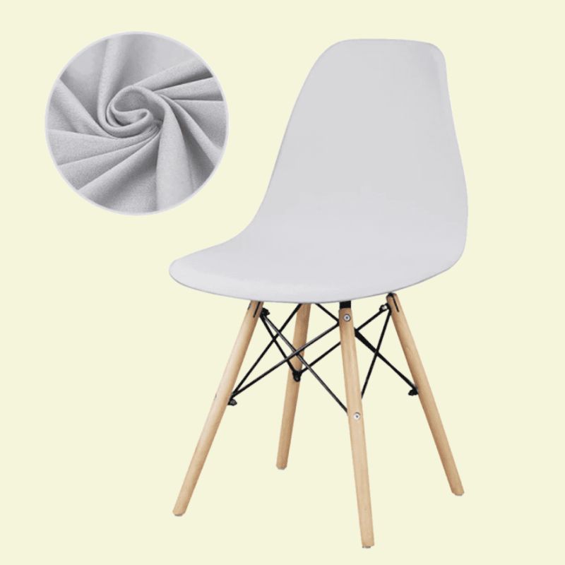 Housse chaise Scandinave <br> Argenté