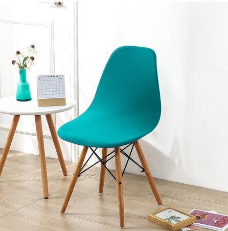 Housse chaise Scandinave <br> Bleu Turquoise