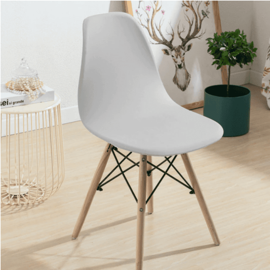 Housse chaise Scandinave <br> Gris clair