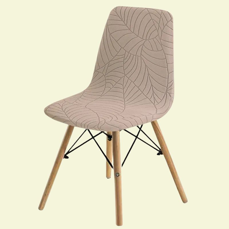 Housse chaise Scandinave <br> Jacquard Beige
