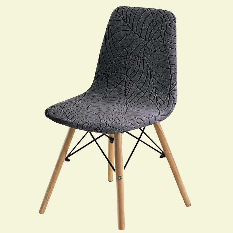Housse chaise Scandinave <br> Jacquard Gris Foncé