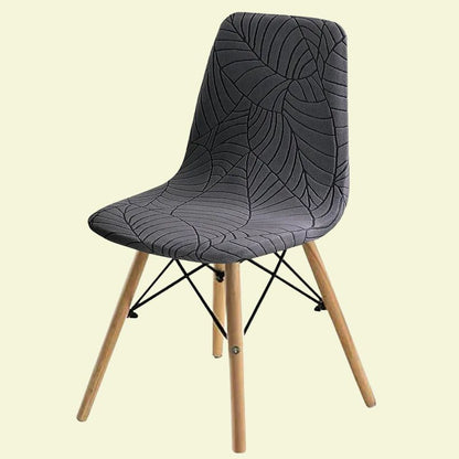 Housse chaise Scandinave <br> Jacquard Gris Foncé