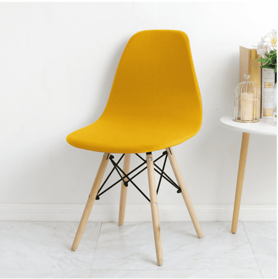 Housse chaise Scandinave <br> Jaune