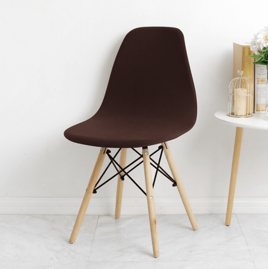 Housse chaise Scandinave <br> Marron