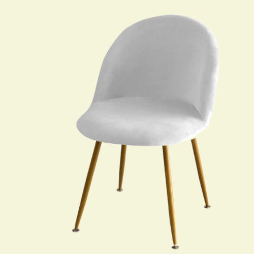 Housse chaise Scandinave <br> Maury Velours Gris Clair