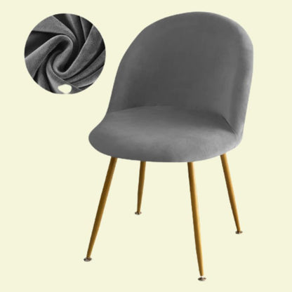 Housse chaise Scandinave <br> Maury Velours Gris