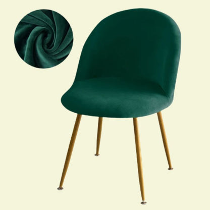Housse chaise Scandinave <br> Maury Velours Vert