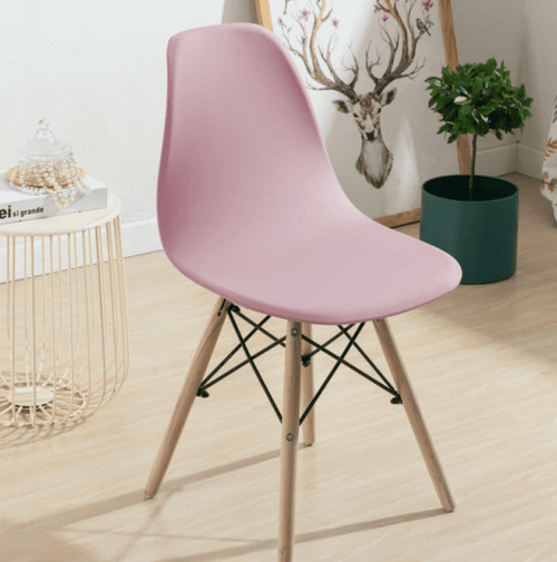 Housse chaise Scandinave <br> Rose