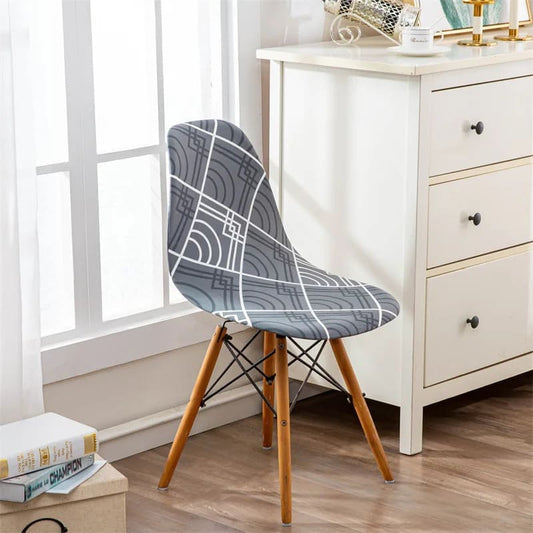 Housse chaise Scandinave <br> Universelle Grise