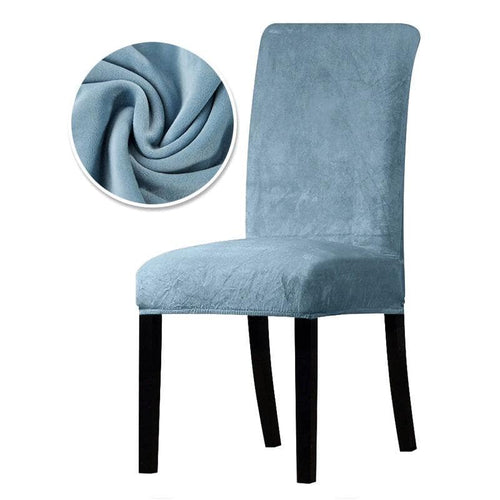 Housse de Chaise Velours - Argent