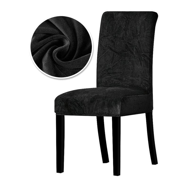 Housse de Chaise Velours - Black