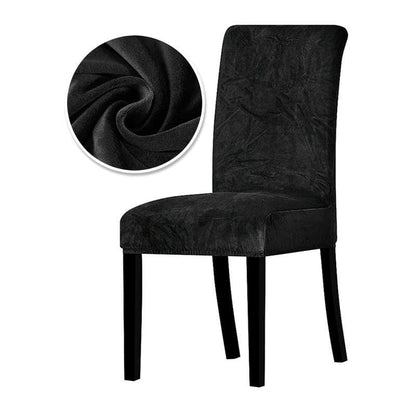 Housse de Chaise Velours - Black