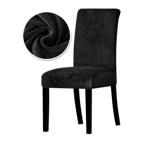 Housse de Chaise Velours - Black