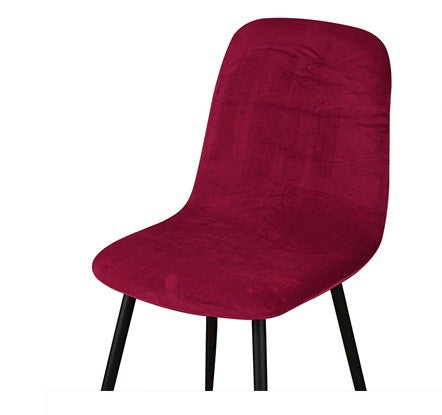 Housse de chaise <br> Velours Bordeaux