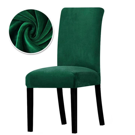 Housse de Chaise Velours - Fleur