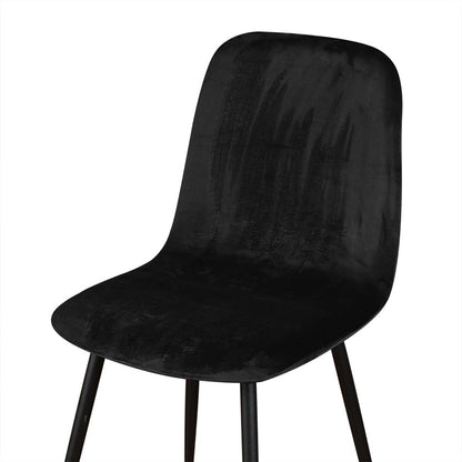 Housse de chaise <br> Velours Noir