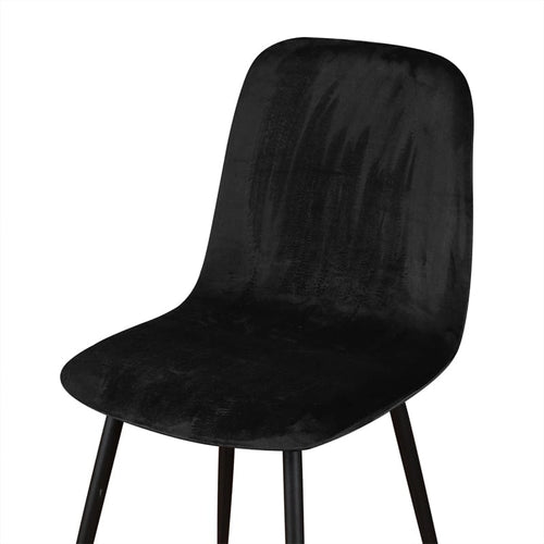 Housse de chaise <br> Velours Noir