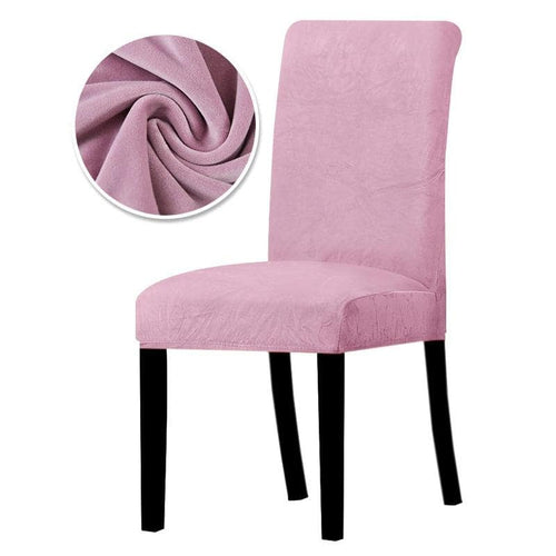 Housse de Chaise Velours - Rose