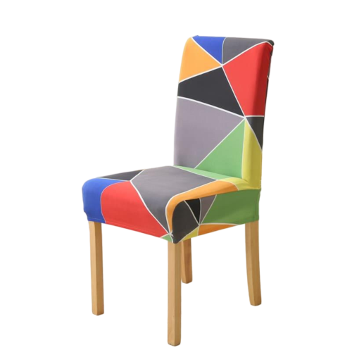 Housse de chaise <br> vibrations géométriques