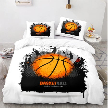 Housse de Couette <br> Basketball Blanche