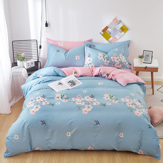 Housse de Couette <br> Fleur de Cerisier Bleu