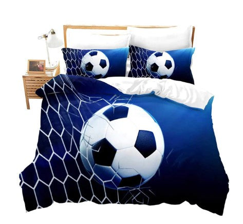 Housse de Couette <br> Foot Bleu Roi