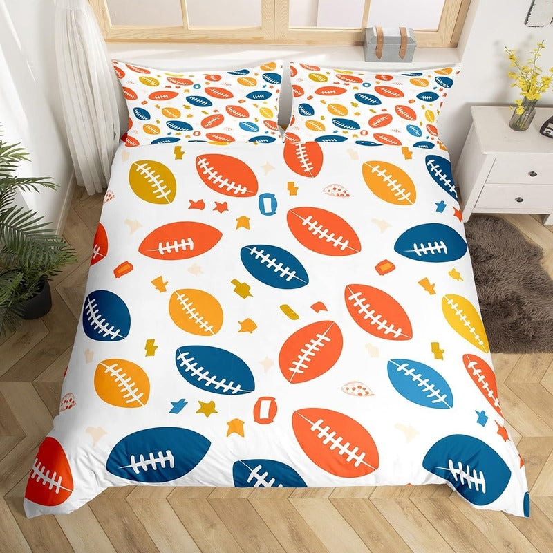 Housse de Couette <br> Football Coloré