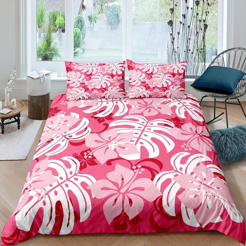 Housse de Couette Tropicale <br> Rose