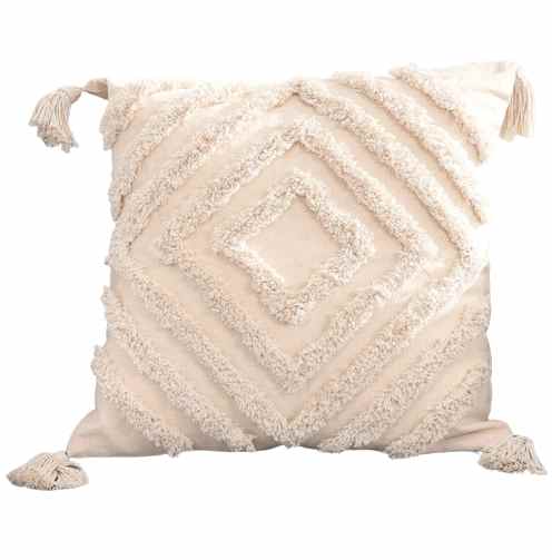Housse de coussin <br> Pompon