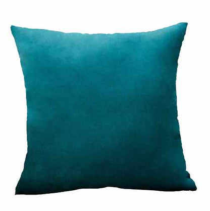 Housse de coussin 40x40 <br> Velours Vert canard