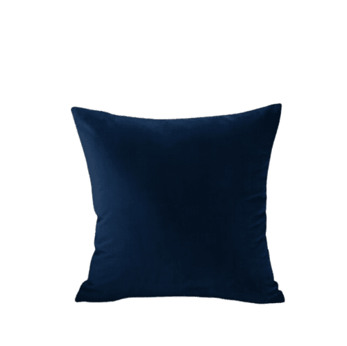 Housse de coussin 40x40 <br> Velours Bleu Marine